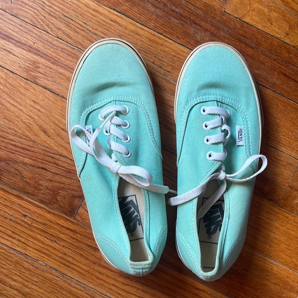 Teal Vans size 6.5 womens - Picture 1 of 4